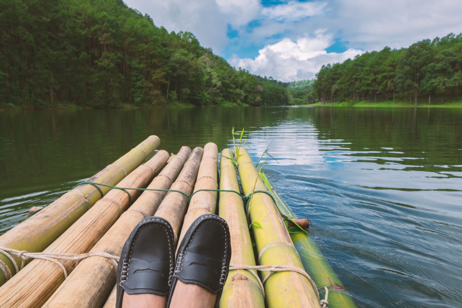 Bamboo rafting