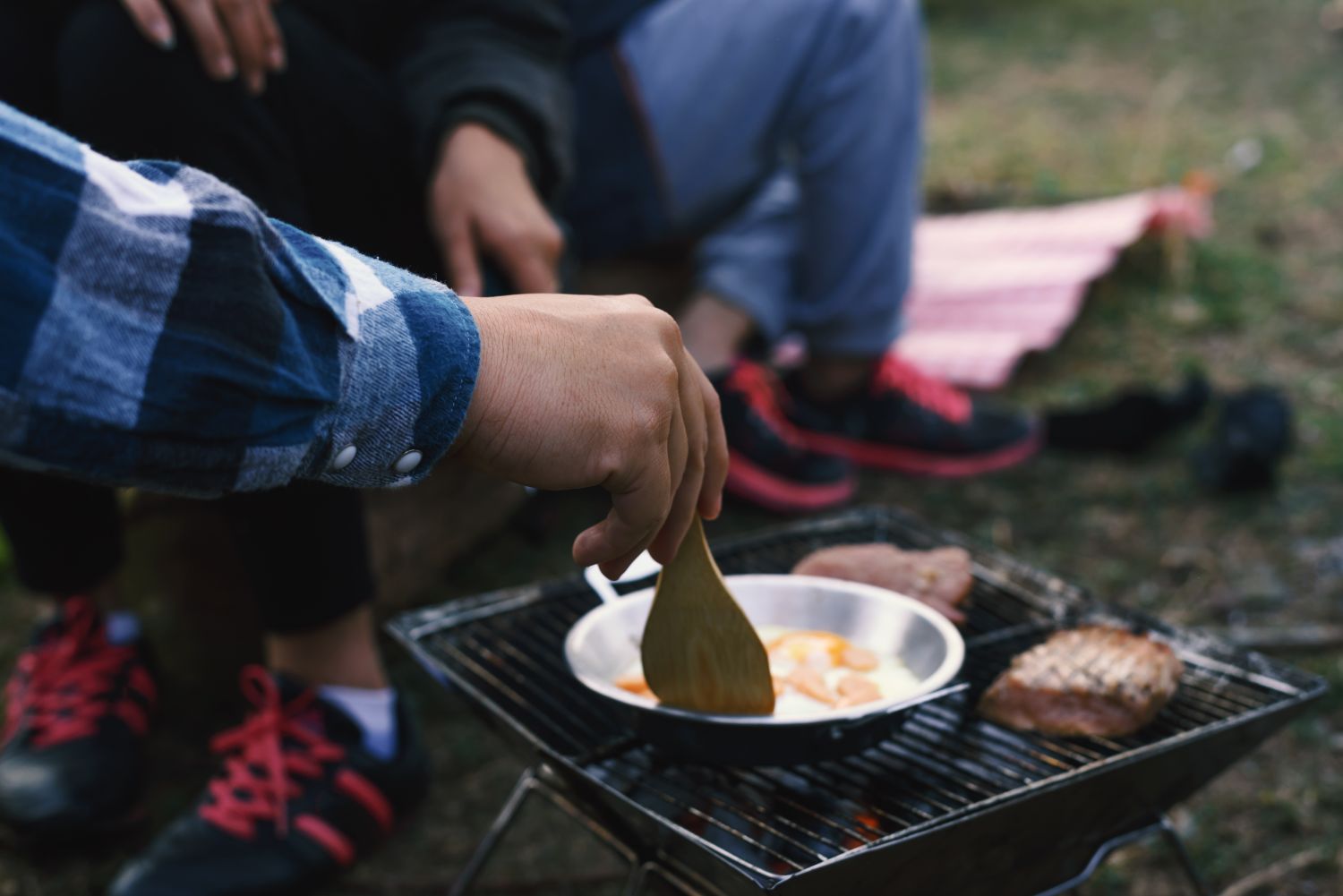 Cooking while camping