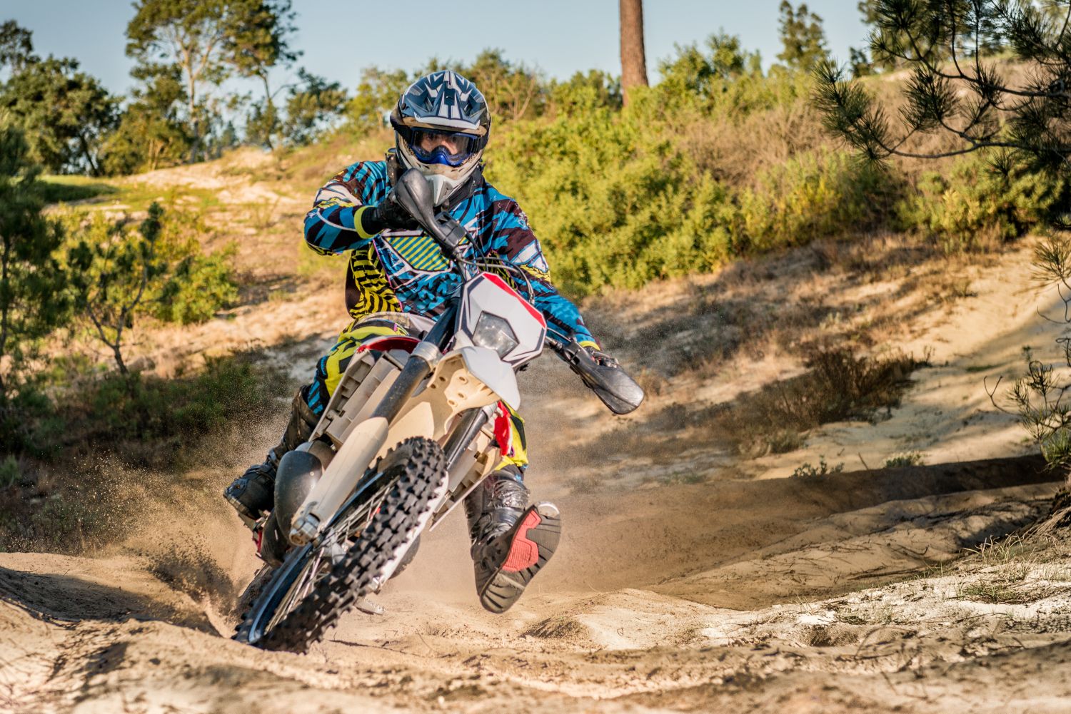 Dirt bike riding